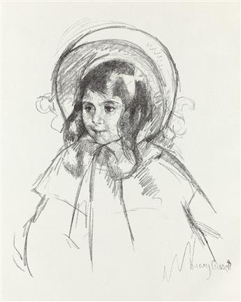 MARY CASSATT (1844 - 1926) Sara Wearing her Bonnet and Coat.                                                                                     